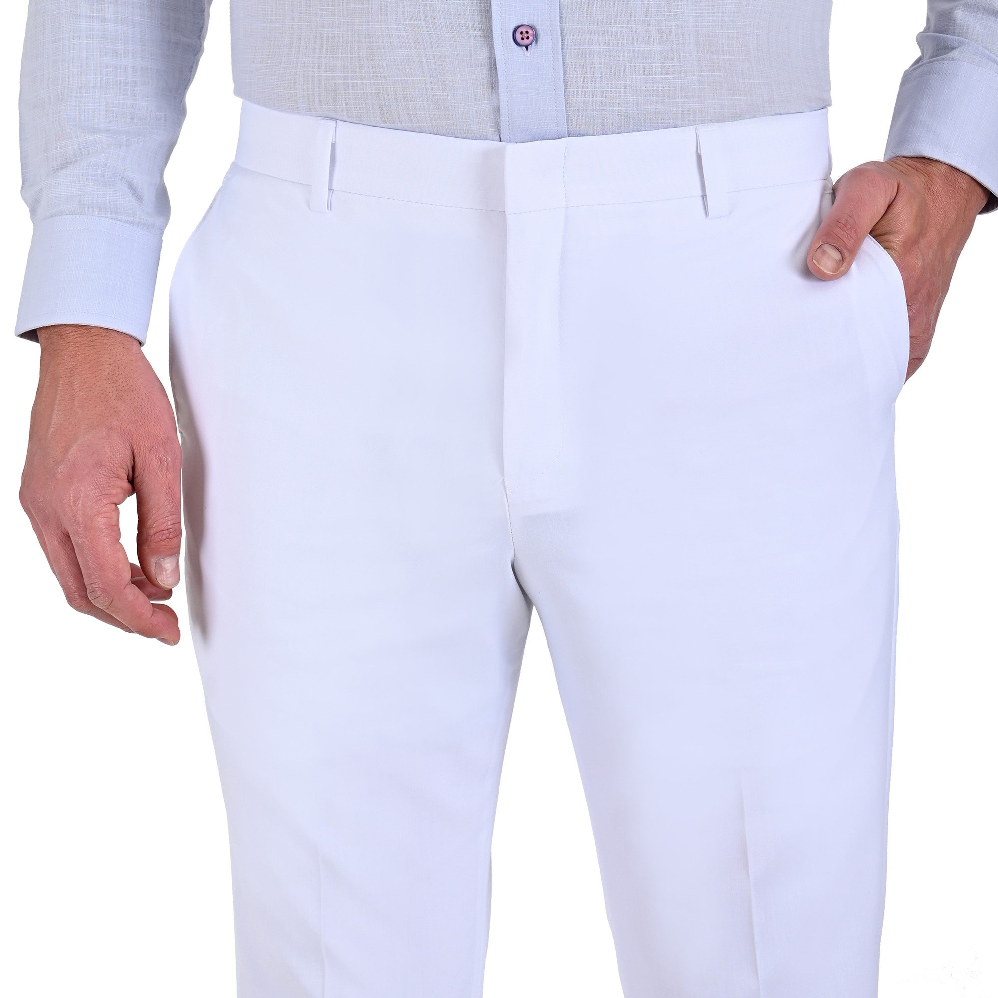 Pantalón de Vestir Yale Regular Fit Sin Pinzas 0342