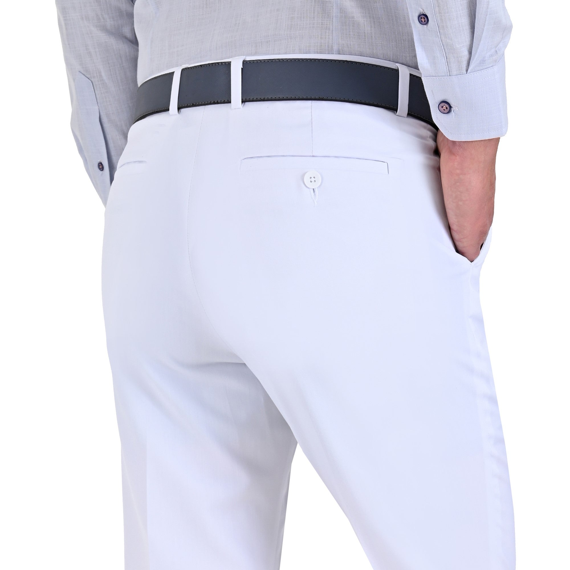 Pantalón de Vestir Yale Regular Fit Sin Pinzas 0342