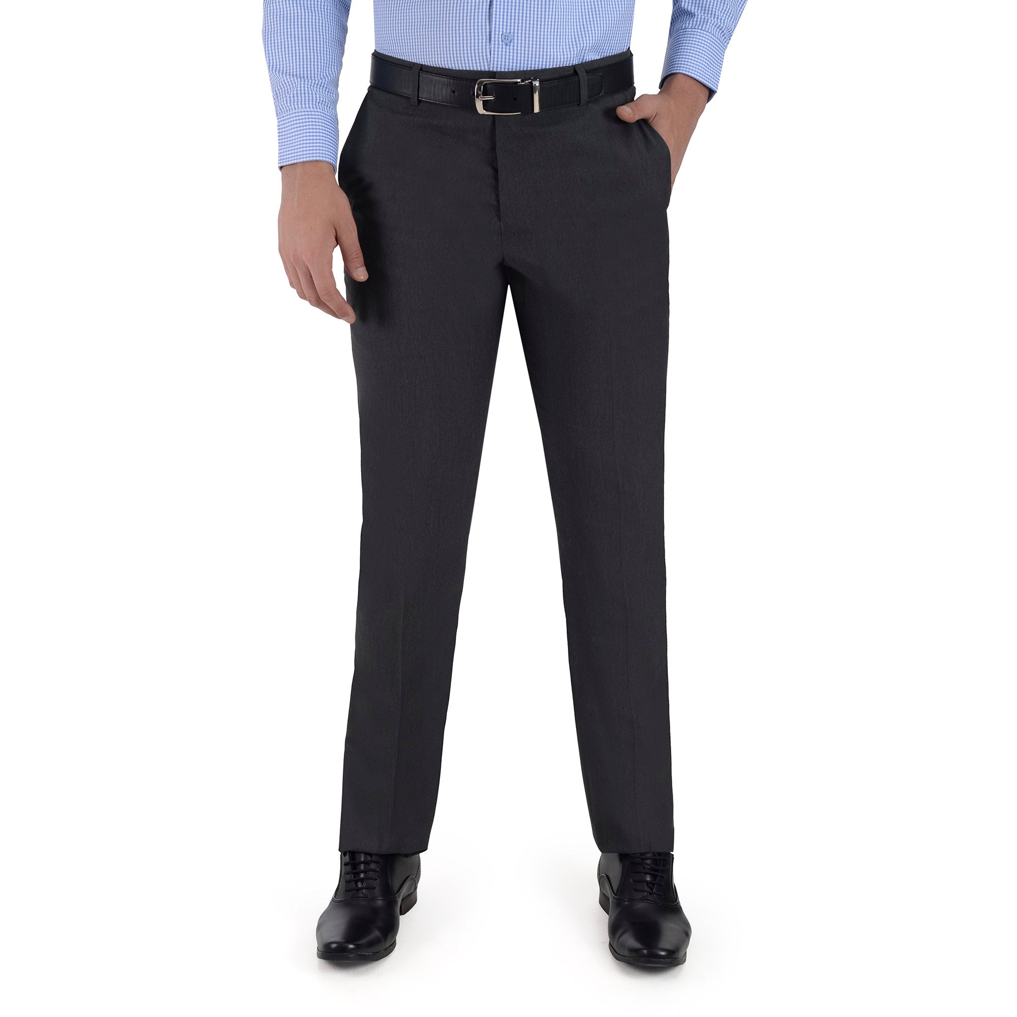 Pantalón de Vestir Yale Regular Fit Sin Pinzas 0342