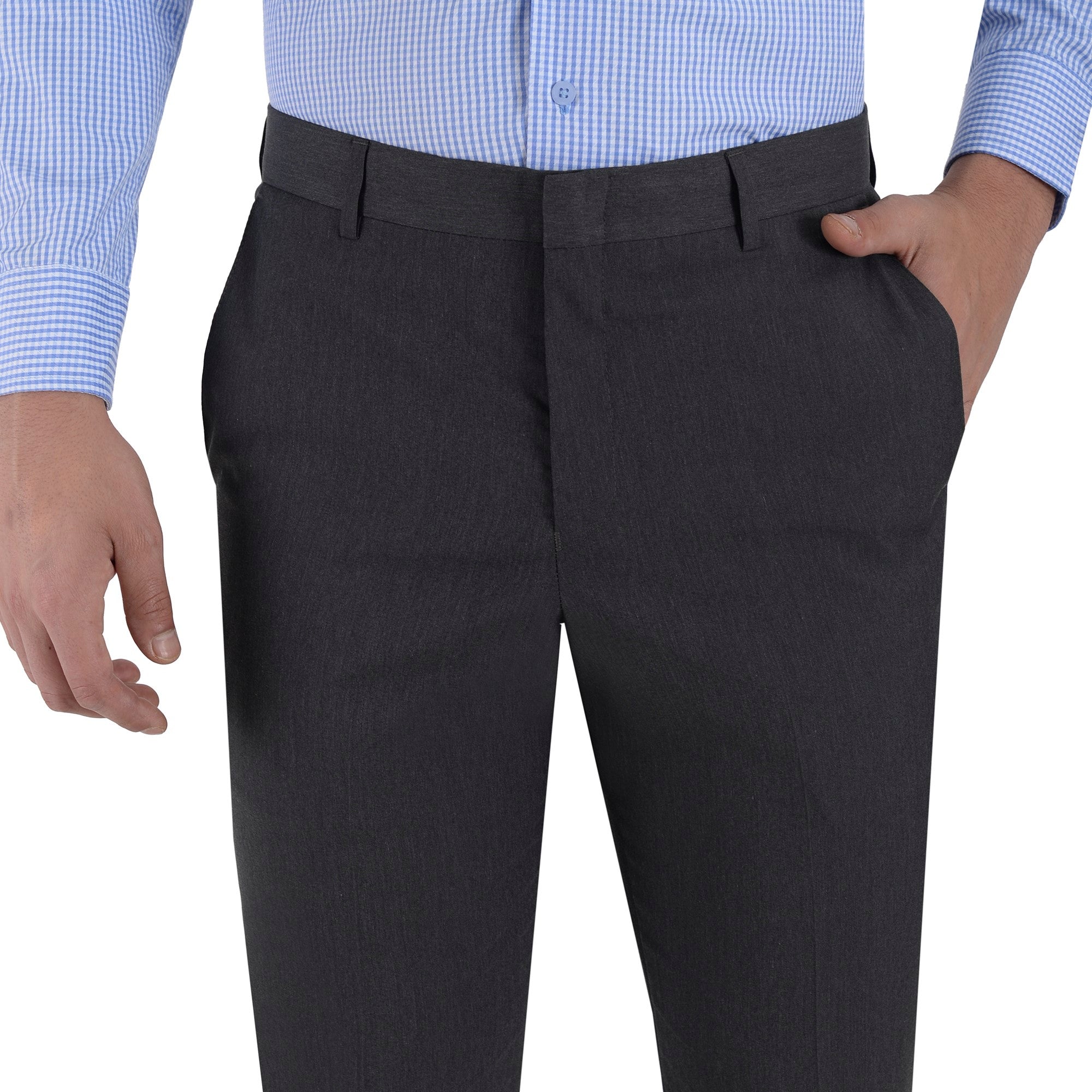 Pantalón de Vestir Yale Regular Fit Sin Pinzas 0342