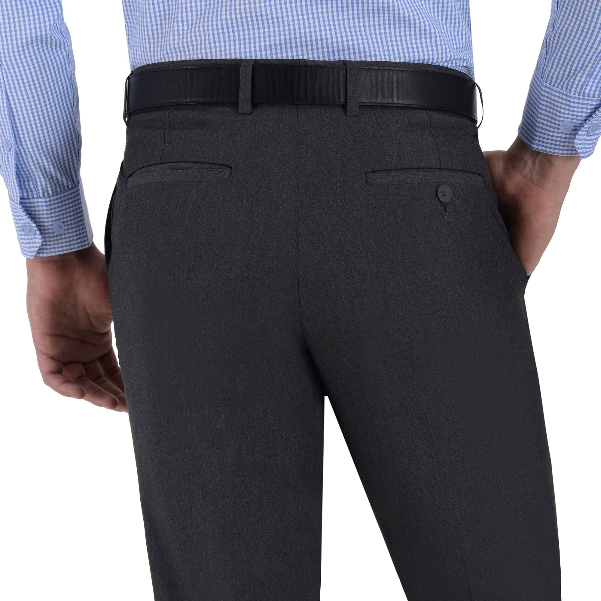 Pantalón de Vestir Yale Regular Fit Sin Pinzas 0342