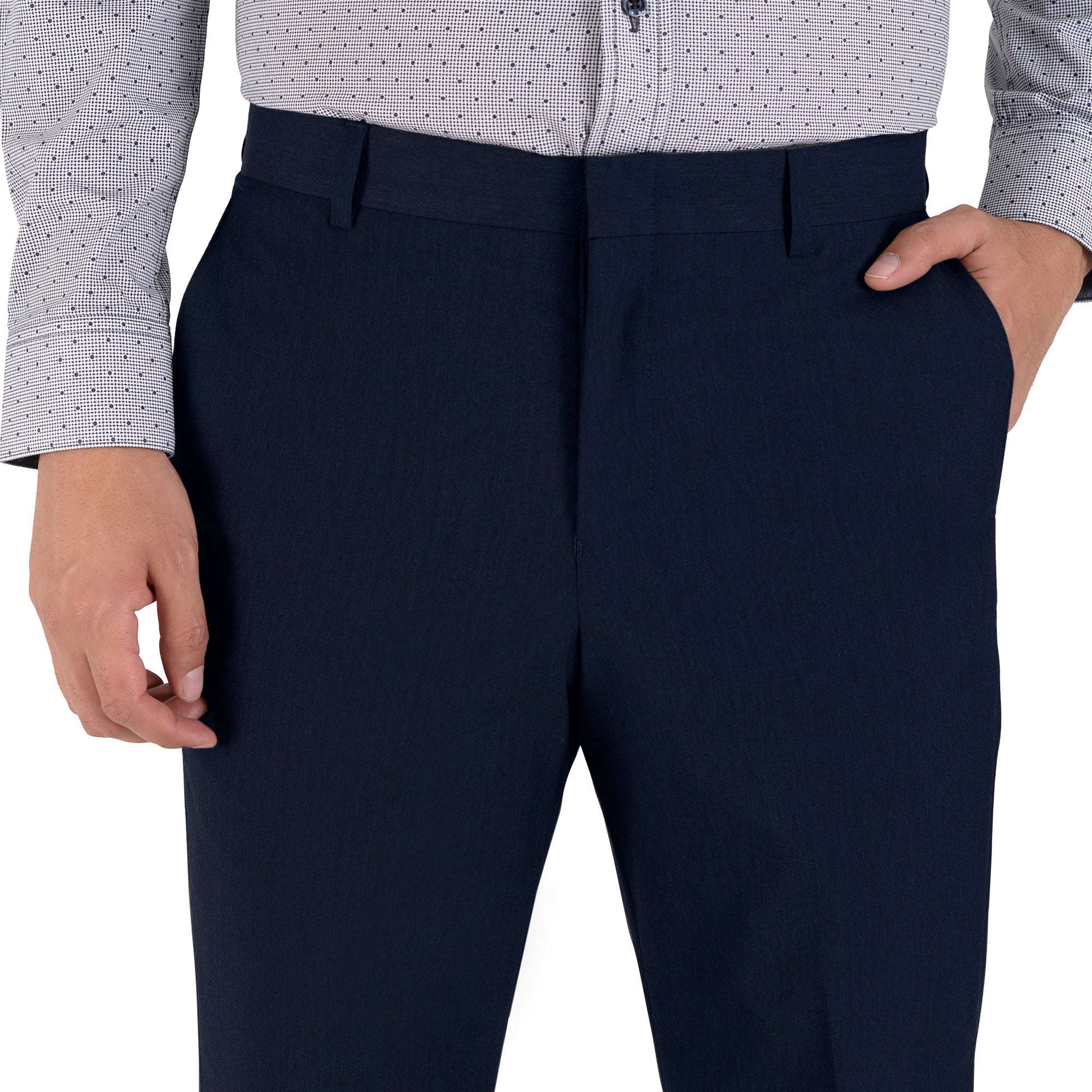 Pantalón de Vestir Yale Regular Fit Sin Pinzas 0342