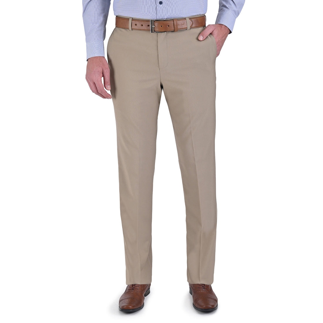 Pantalón de Vestir Yale Regular Fit Sin Pinzas 0342