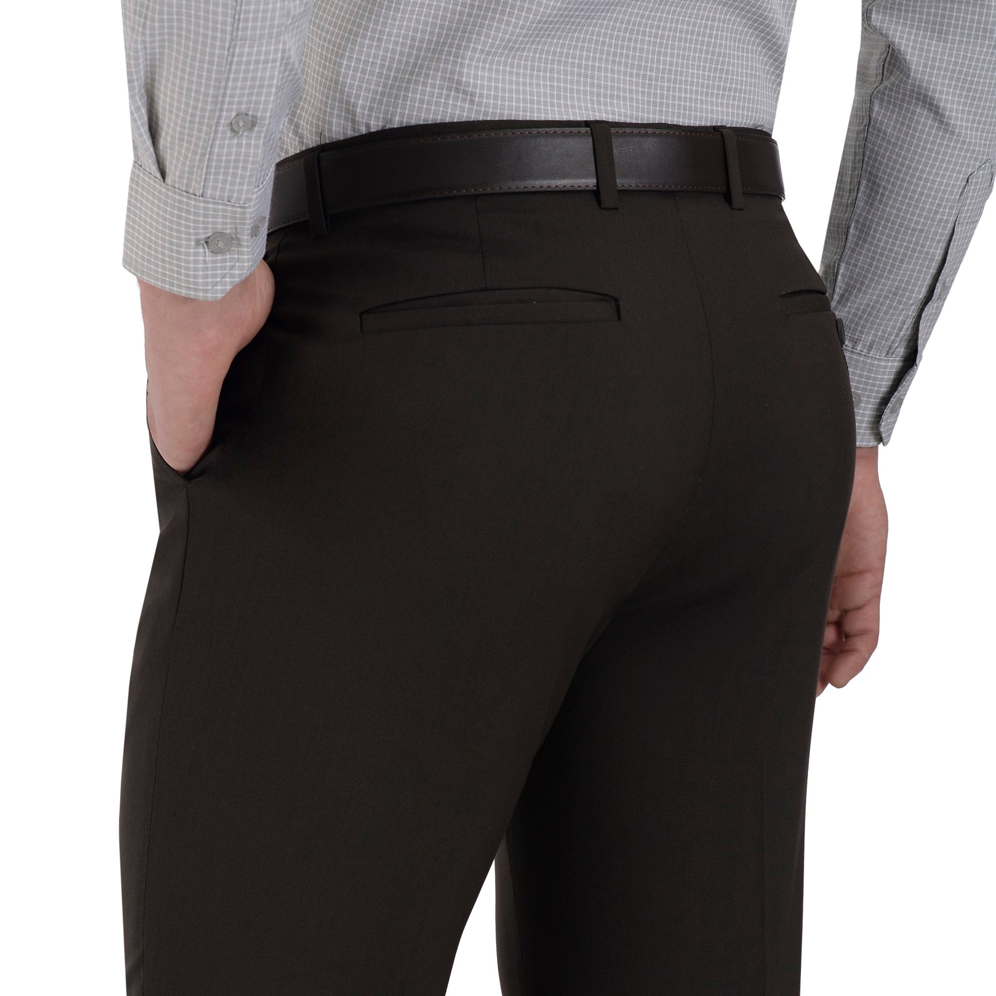 Pantalón de Vestir Yale Regular Fit Sin Pinzas 0342