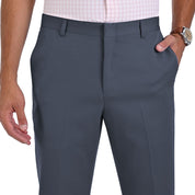Pantalon de Vestir Yale 1335 Sin Pinzas Gris Medio