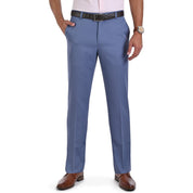 Pantalon de Vestir Yale 1335 Sin Pinzas Azul Petroleo