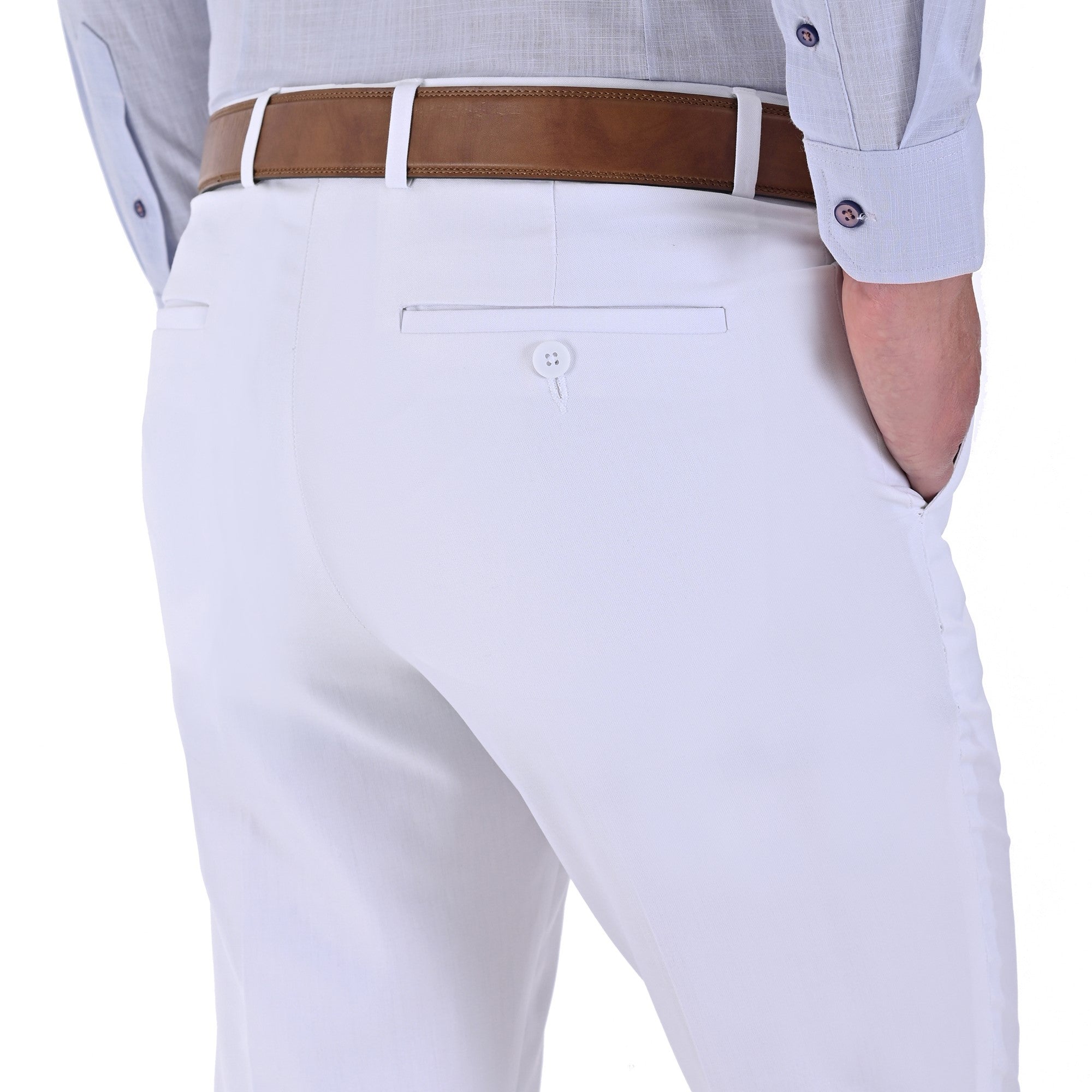 Pantalón de Vestir Yale Regular Fit Sin Pinzas 1768