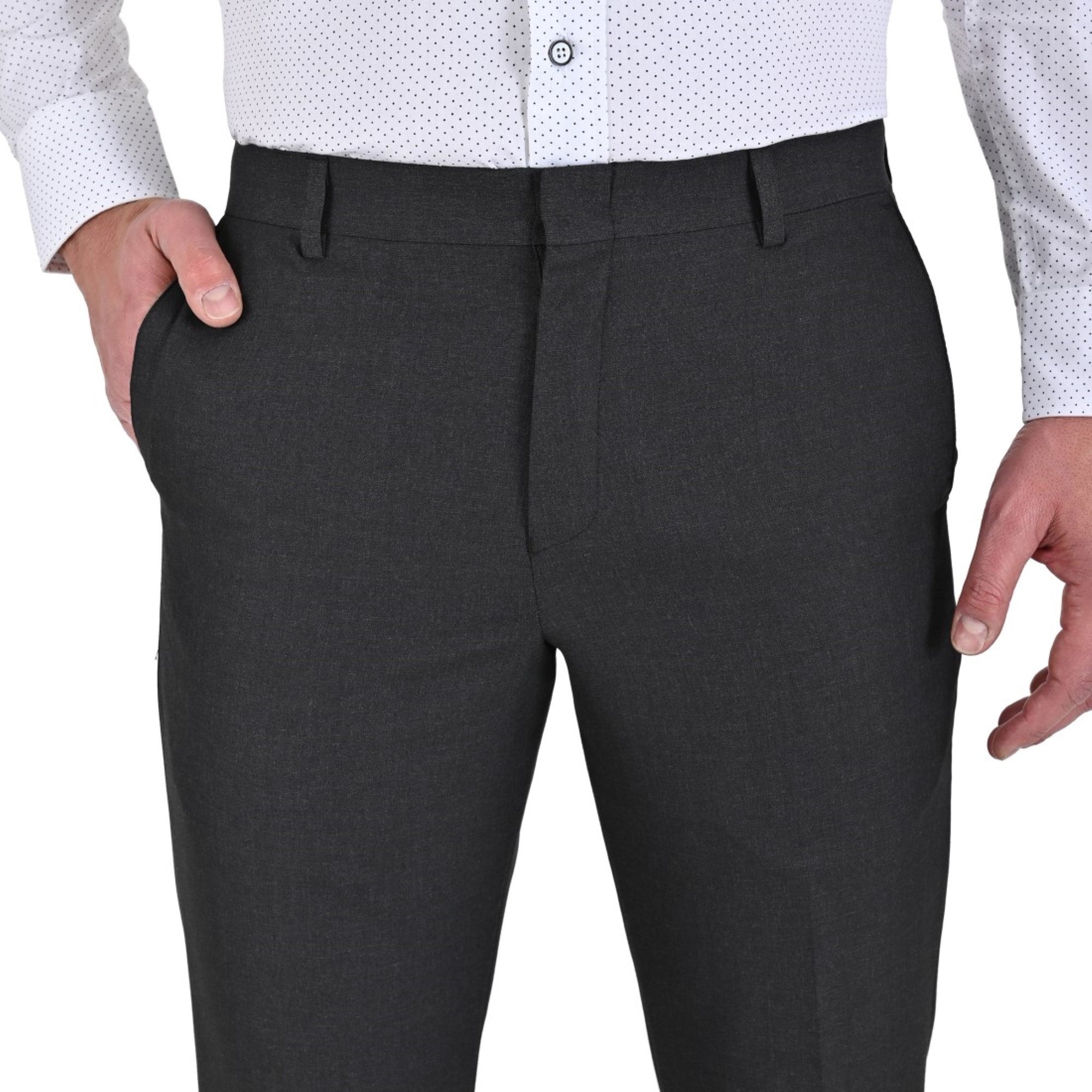 Pantalón de Vestir Yale Regular Fit Sin Pinzas 1768