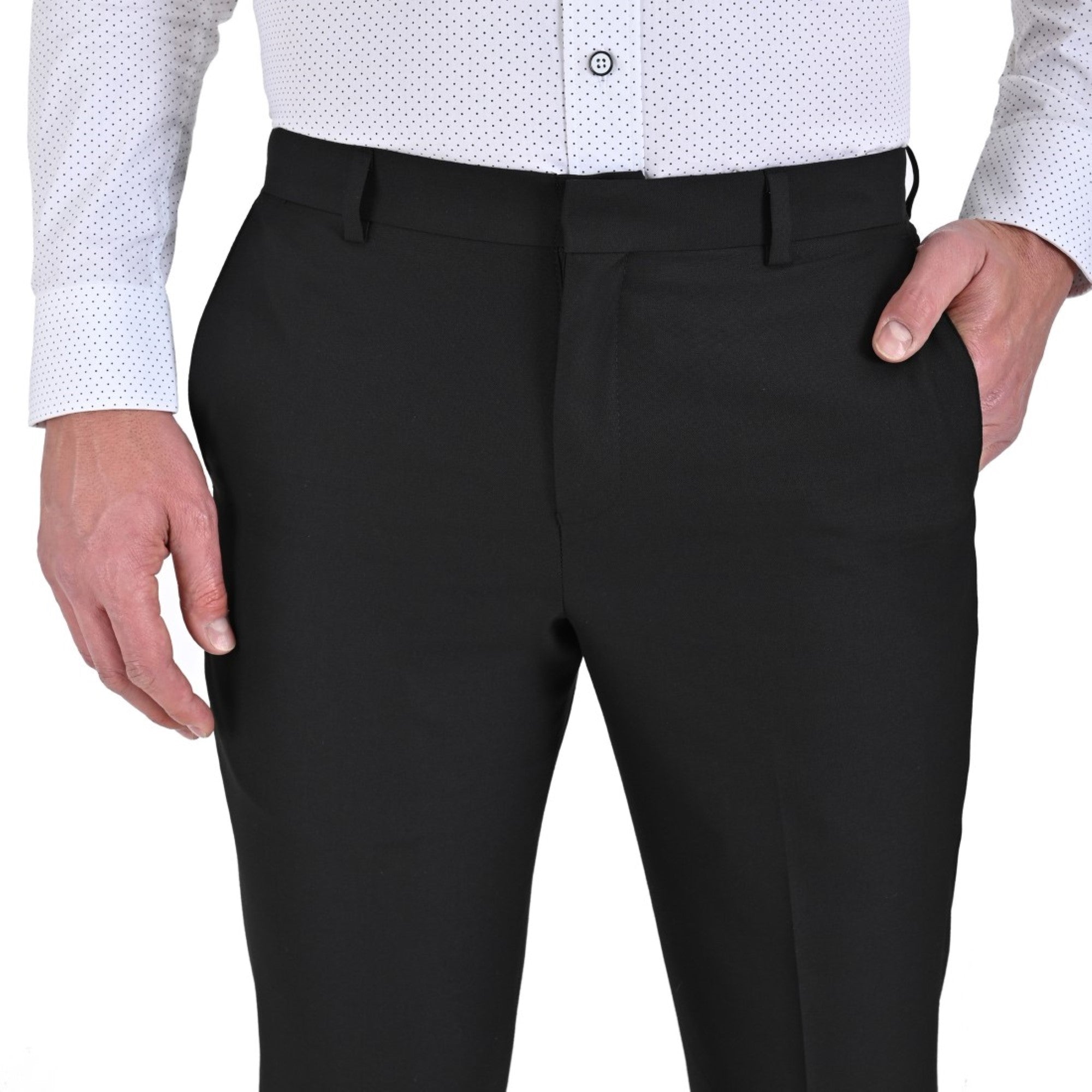 Pantalón de Vestir Yale Regular Fit Sin Pinzas 1768