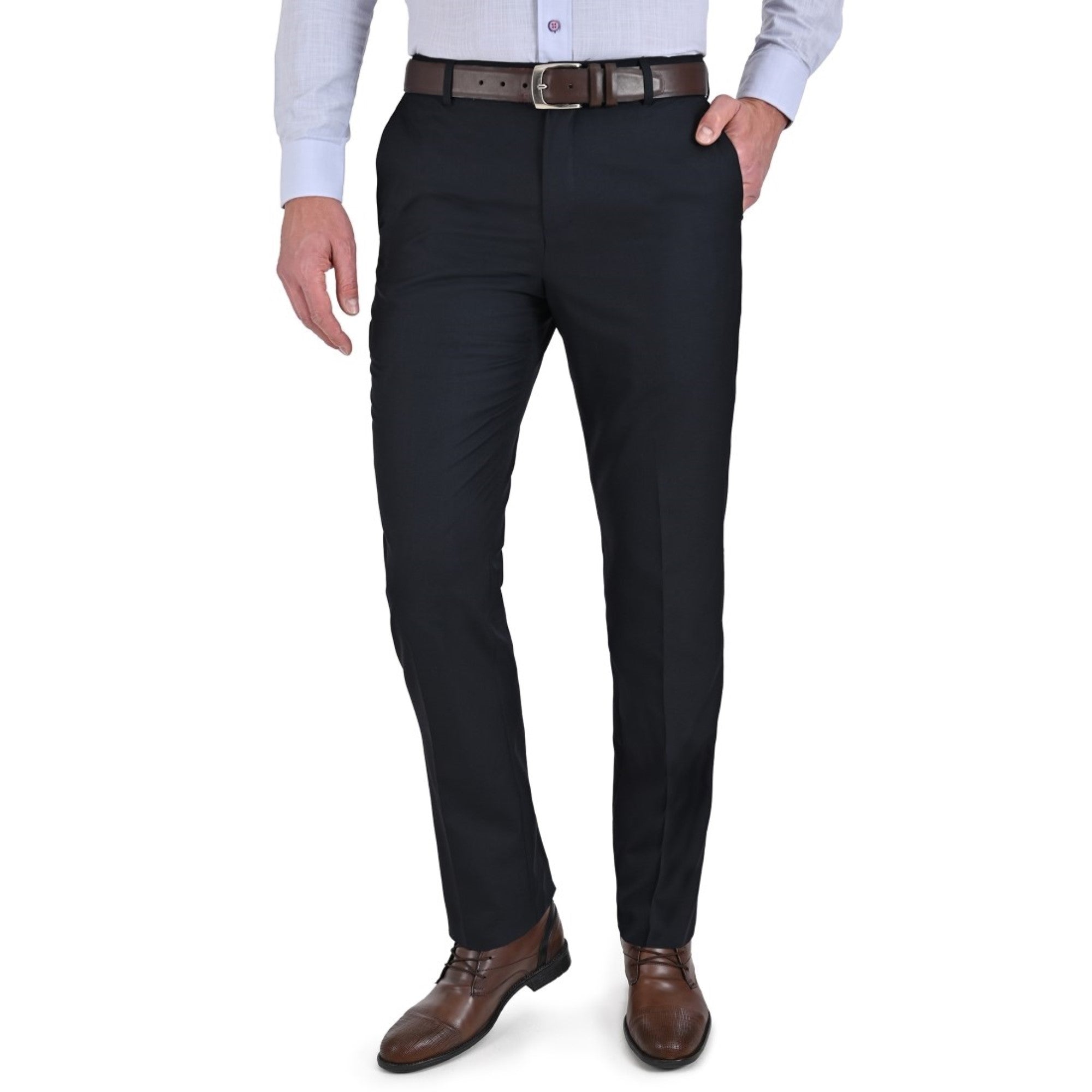 Pantalón de Vestir Yale Regular Fit Sin Pinzas 1768