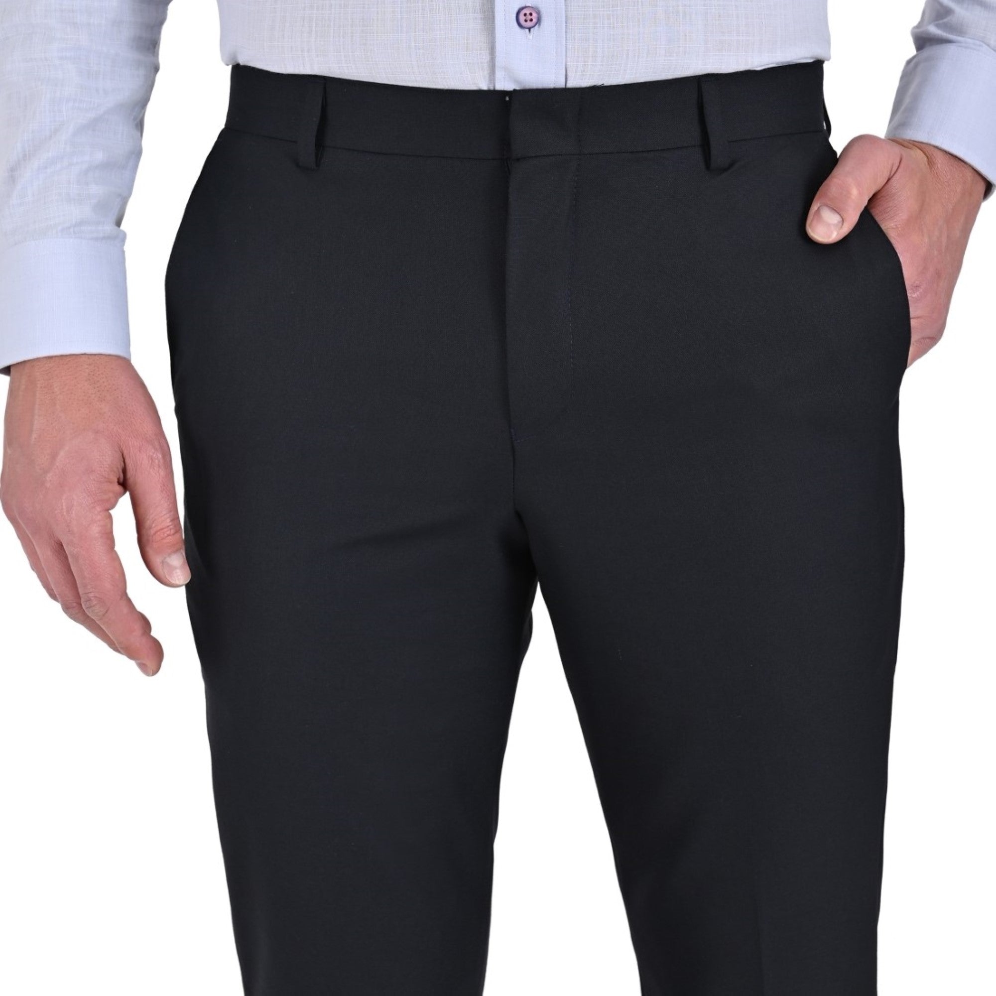Pantalón de Vestir Yale Regular Fit Sin Pinzas 1768
