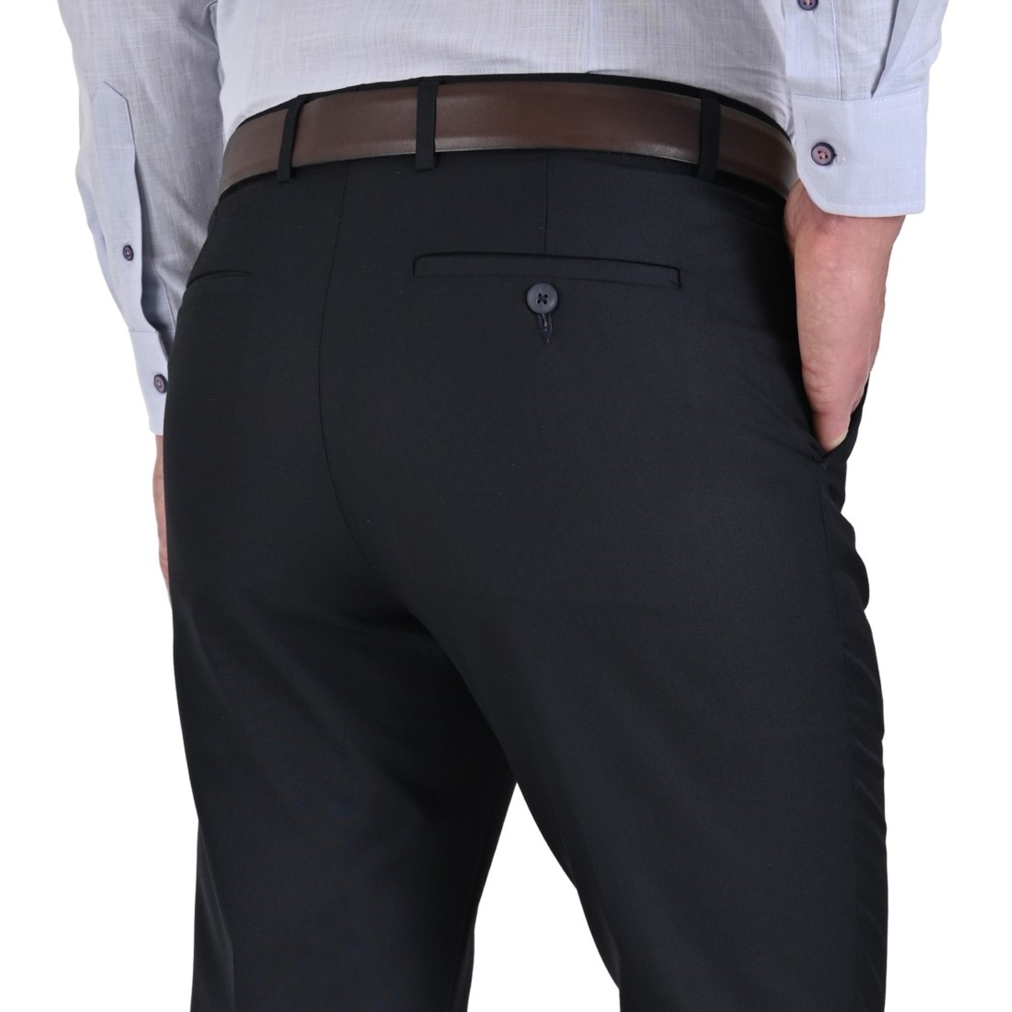 Pantalón de Vestir Yale Regular Fit Sin Pinzas 1768
