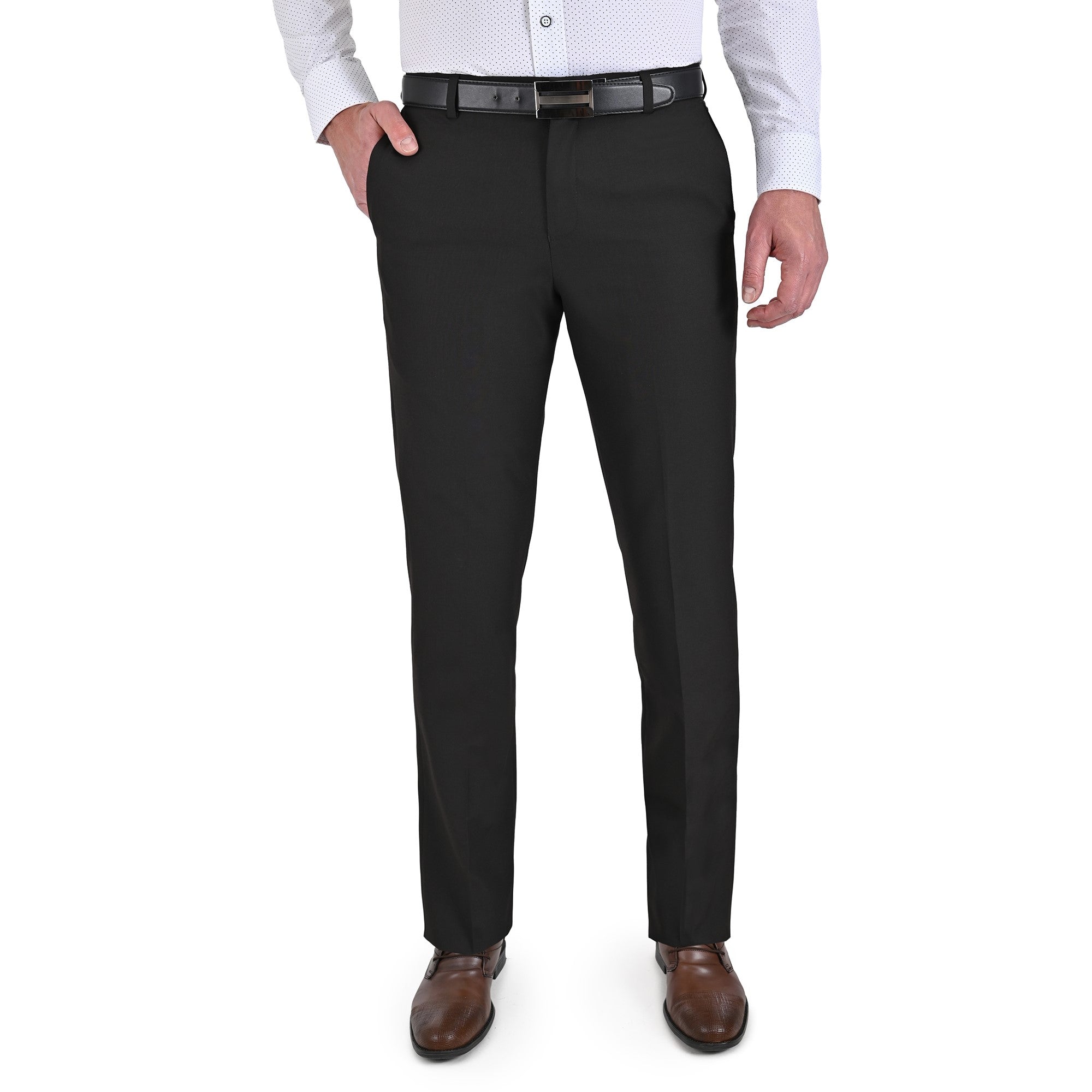 Pantalón de Vestir Yale Regular Fit Sin Pinzas 1768