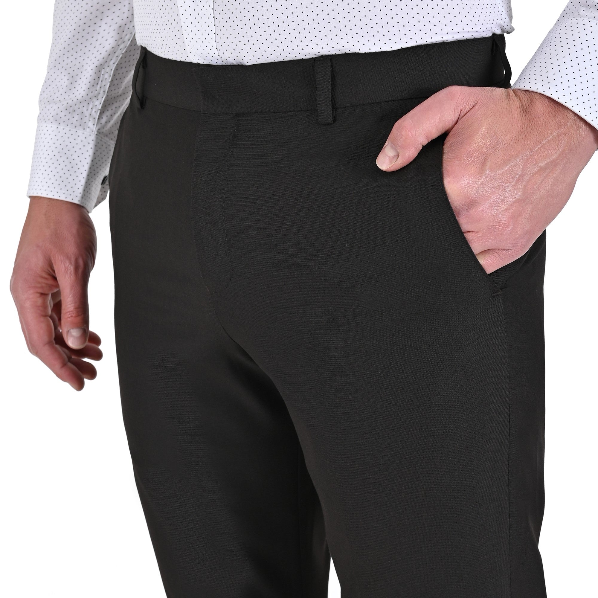 Pantalón de Vestir Yale Regular Fit Sin Pinzas 1768