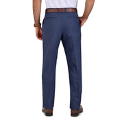 Pantalon de Vestir Yale 3821 Sin Pinzas Azul Pizarra