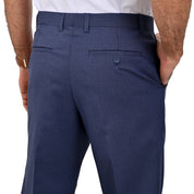 Pantalon de Vestir Yale 3821 Sin Pinzas Azul Pizarra