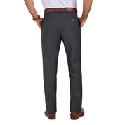 Pantalon de Vestir Yale 3823 Sin Pinzas Gris Medio