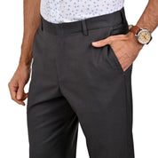 Pantalon de Vestir Yale 3823 Sin Pinzas Gris Medio