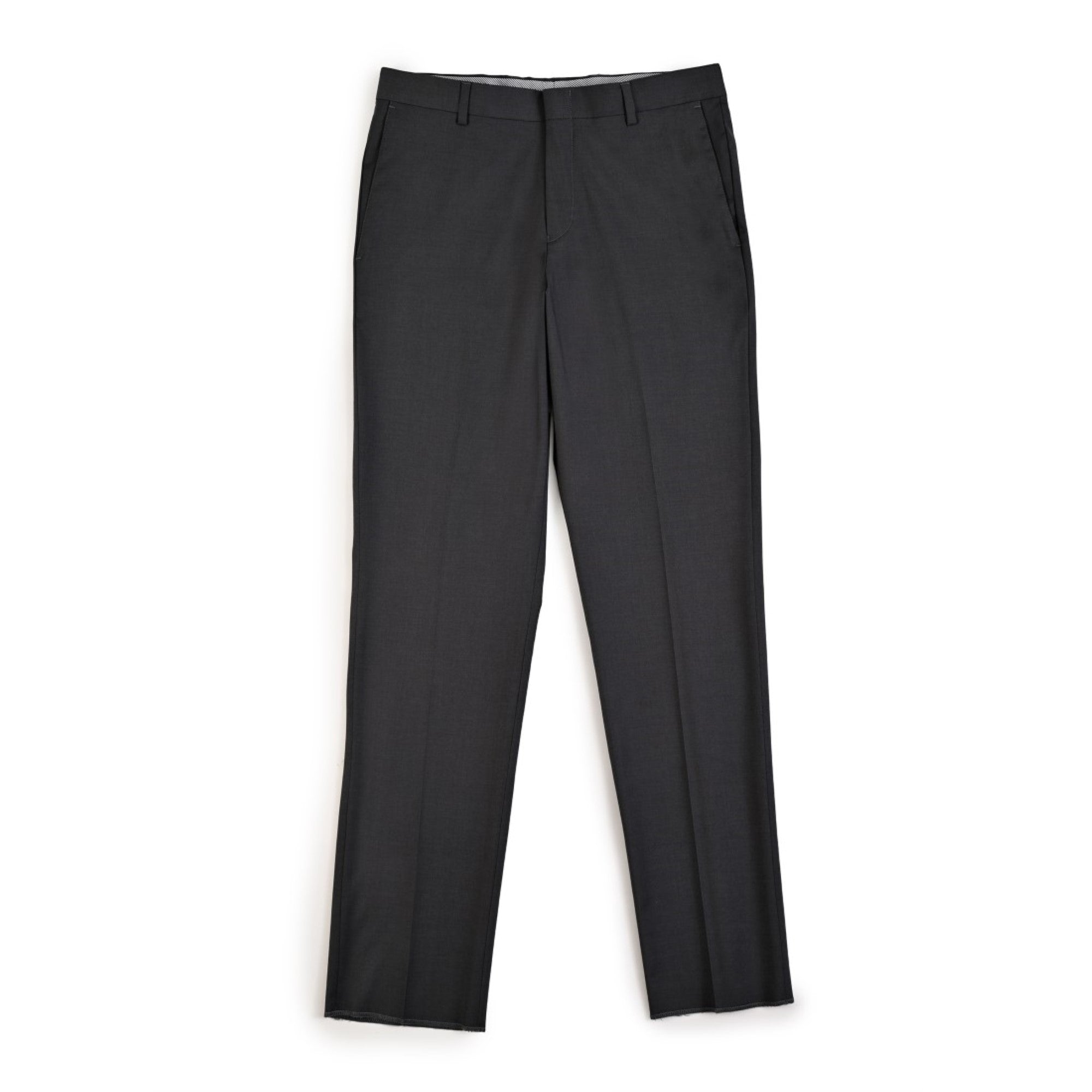 Pantalon de Vestir Yale 3823 Sin Pinzas Gris Medio