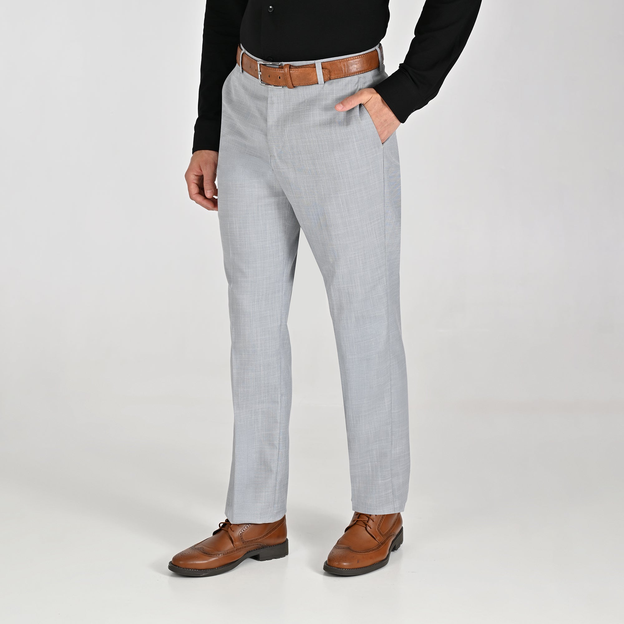 Pantalón de vestir Yale Regular Fit 8216 Gris Oxford