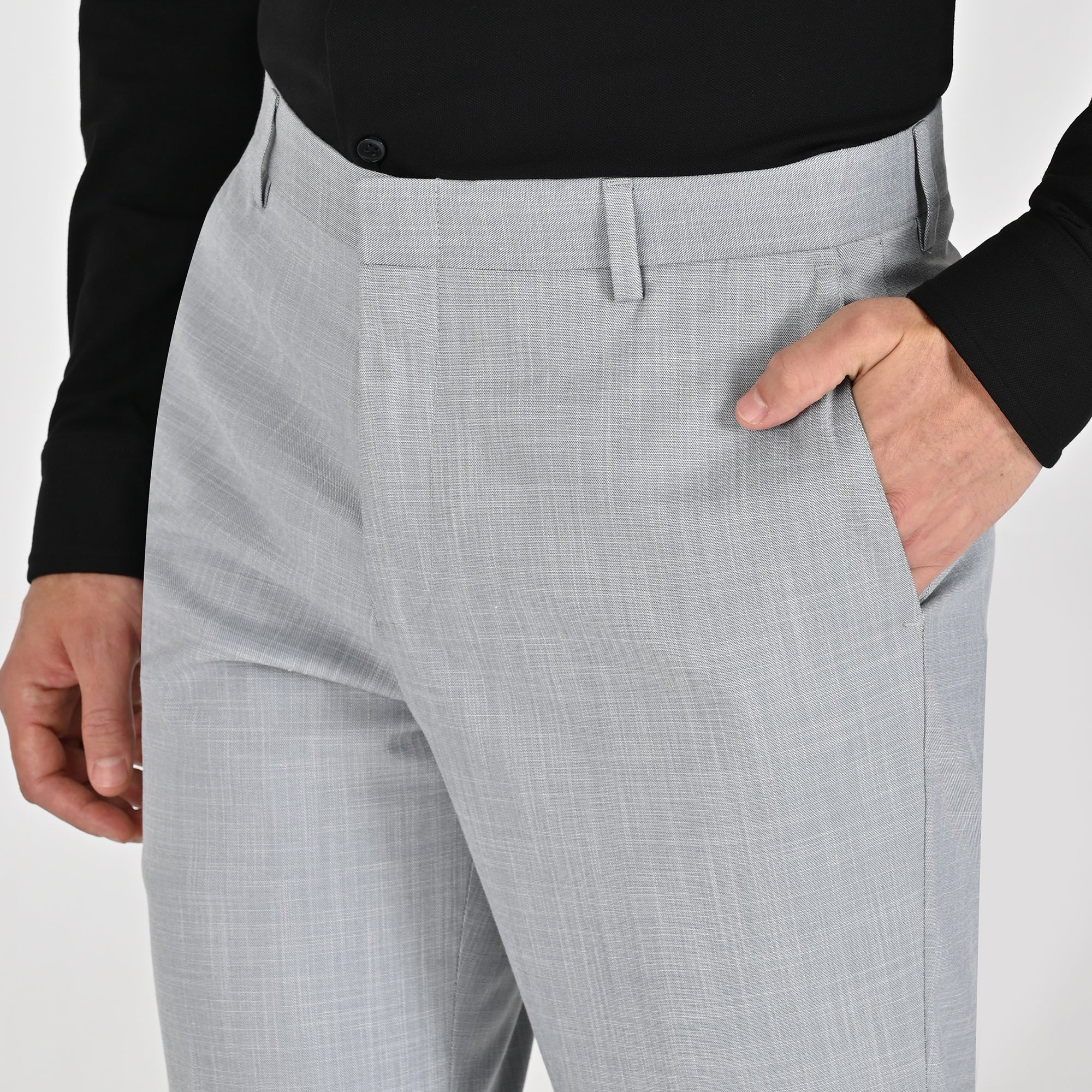 Pantalón de vestir Yale Regular Fit 8216 Gris Oxford