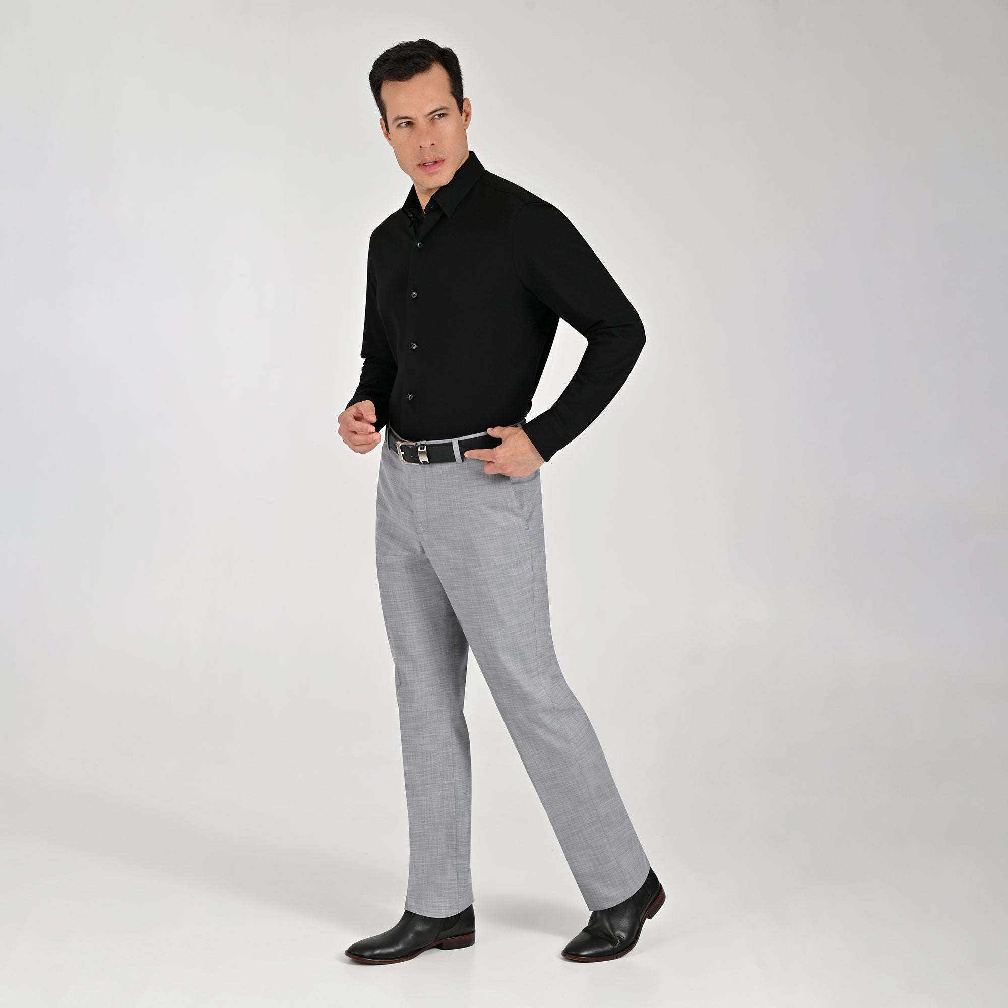 Pantalón de vestir Yale Regular Fit 8216 Azul Plumbago