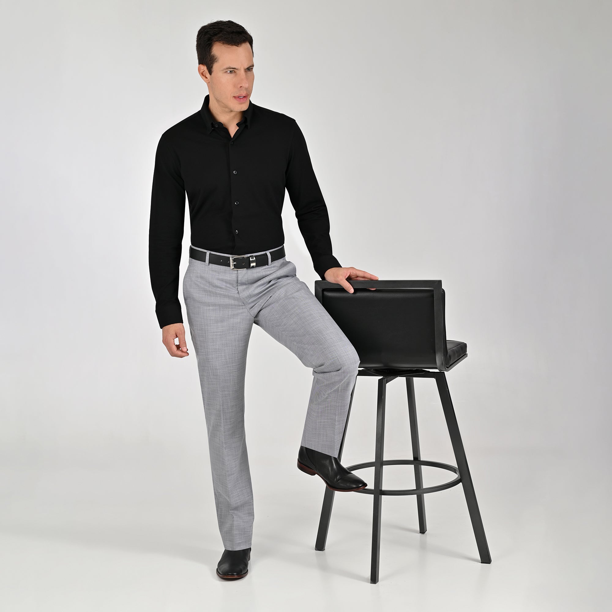 Pantalón de vestir Yale Regular Fit 8216 Azul Plumbago