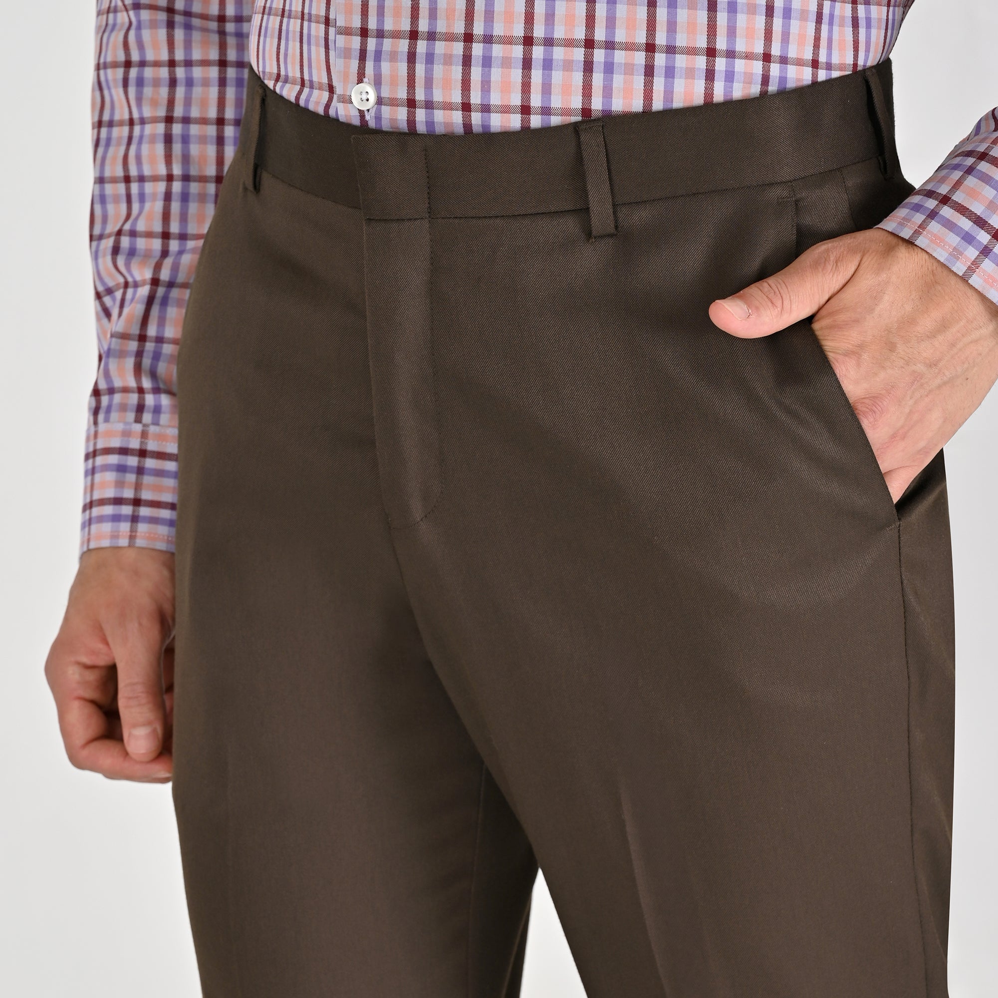 Pantalón de vestir Yale Regular Fit 8221 Cocoa