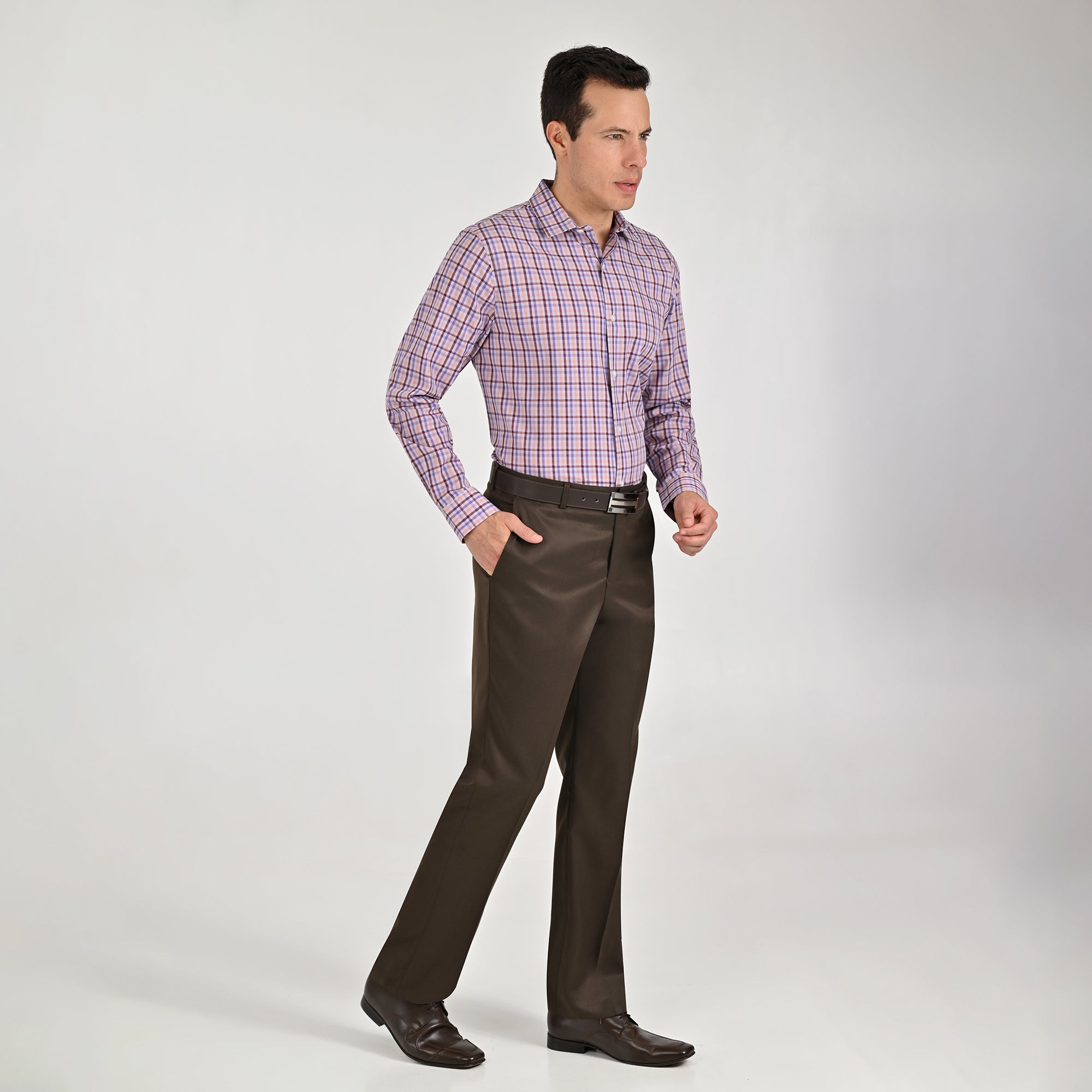 Pantalón de vestir Yale Regular Fit 8221 Cocoa