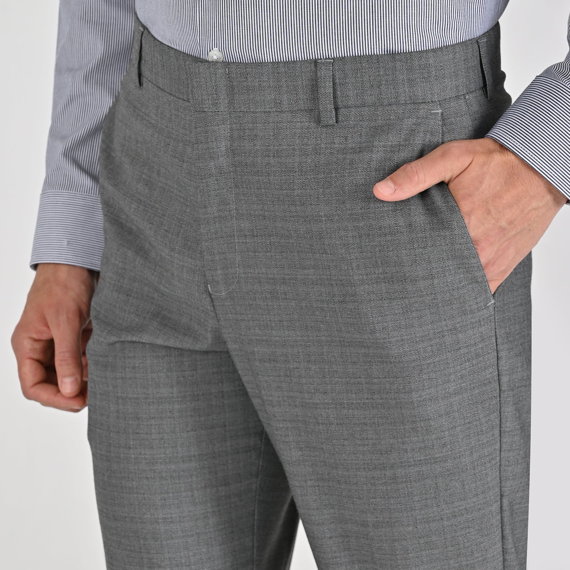 Pantalón de vestir Yale Regular Fit 8222 Gris Medio