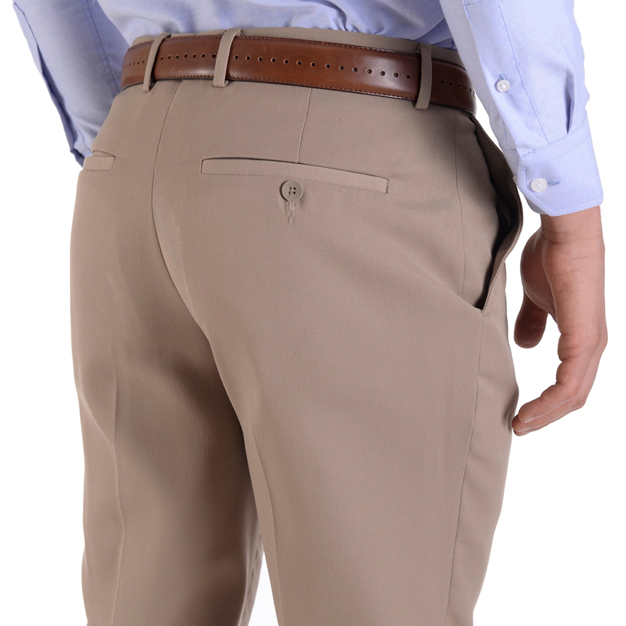 Pantalón de Vestir con Teflón Yale Regular Fit 8541