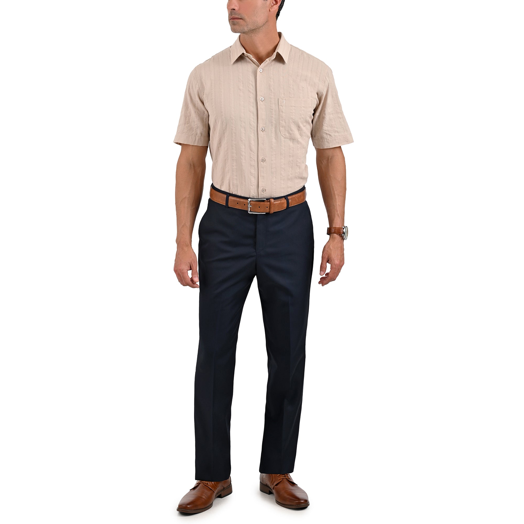 Pantalón de Vestir Yale Regular Fit Sin Pinzas M739.