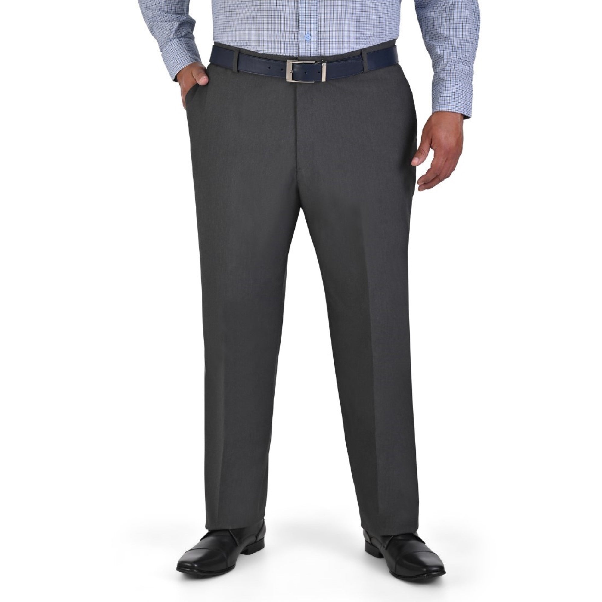 Pantalón de Vestir Yale Sin Pinzas Regular Fit Tallas Extra 0342