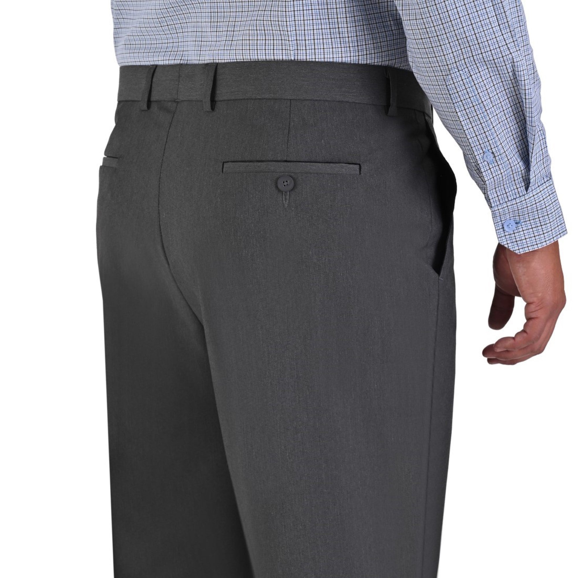 Pantalón de Vestir Yale Sin Pinzas Regular Fit Tallas Extra 0342