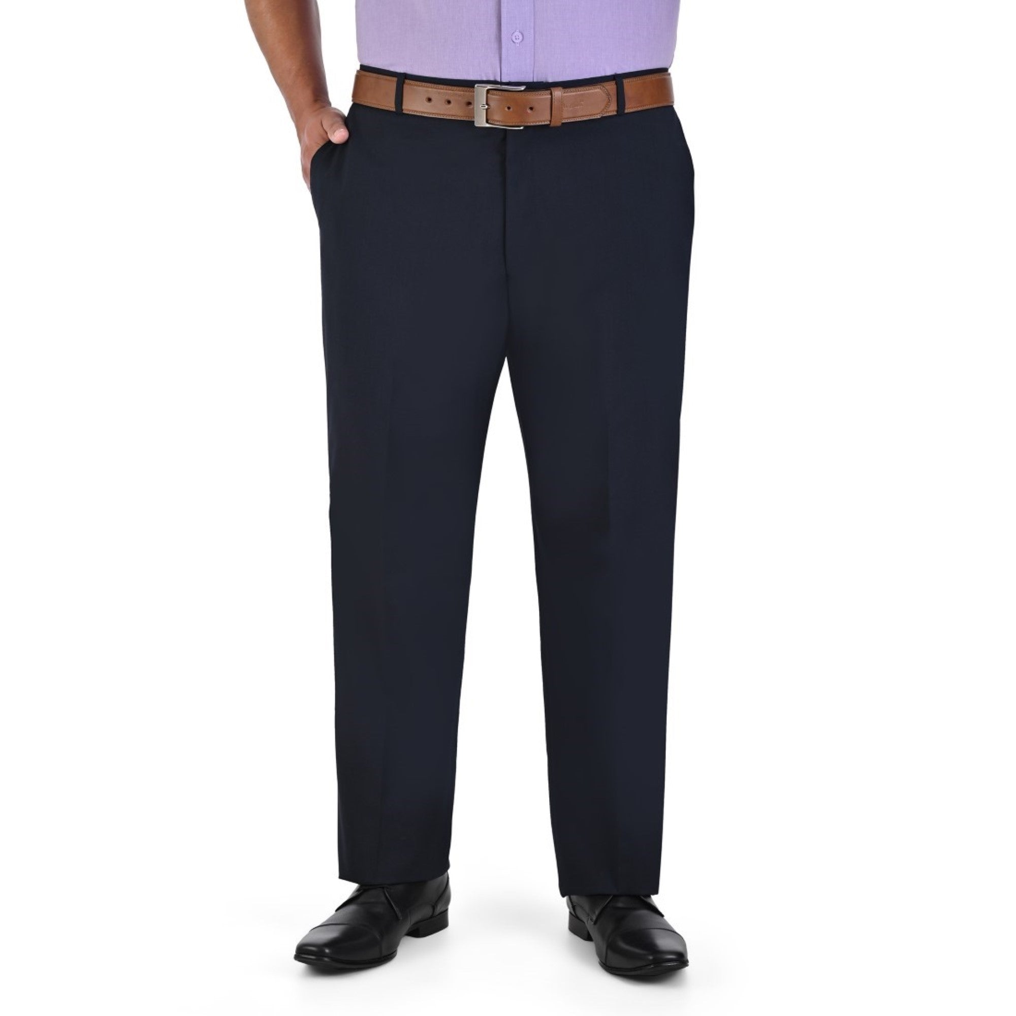 Pantalón de Vestir Yale Sin Pinzas Regular Fit Tallas Extra 0342