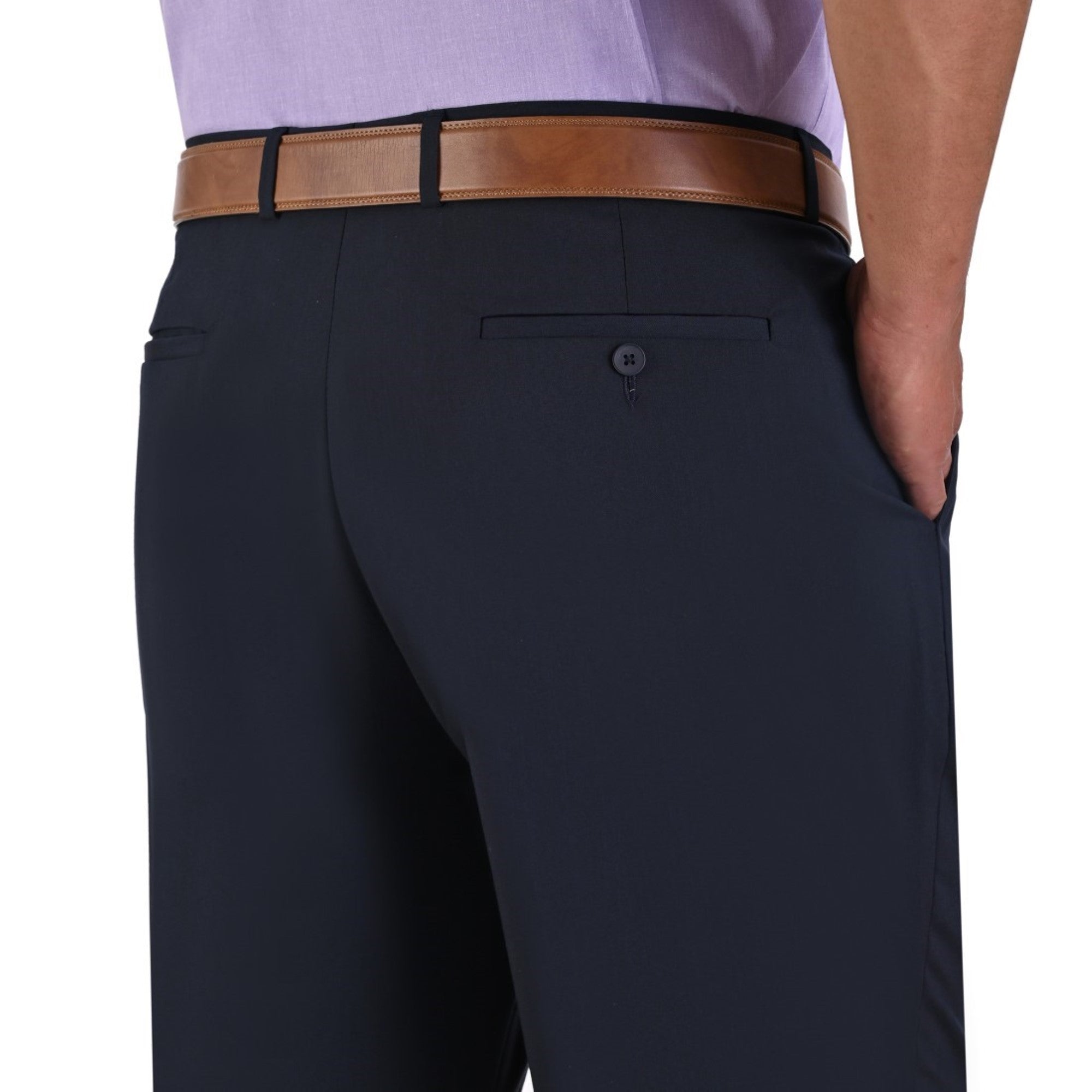Pantalón de Vestir Yale Sin Pinzas Regular Fit Tallas Extra 0342