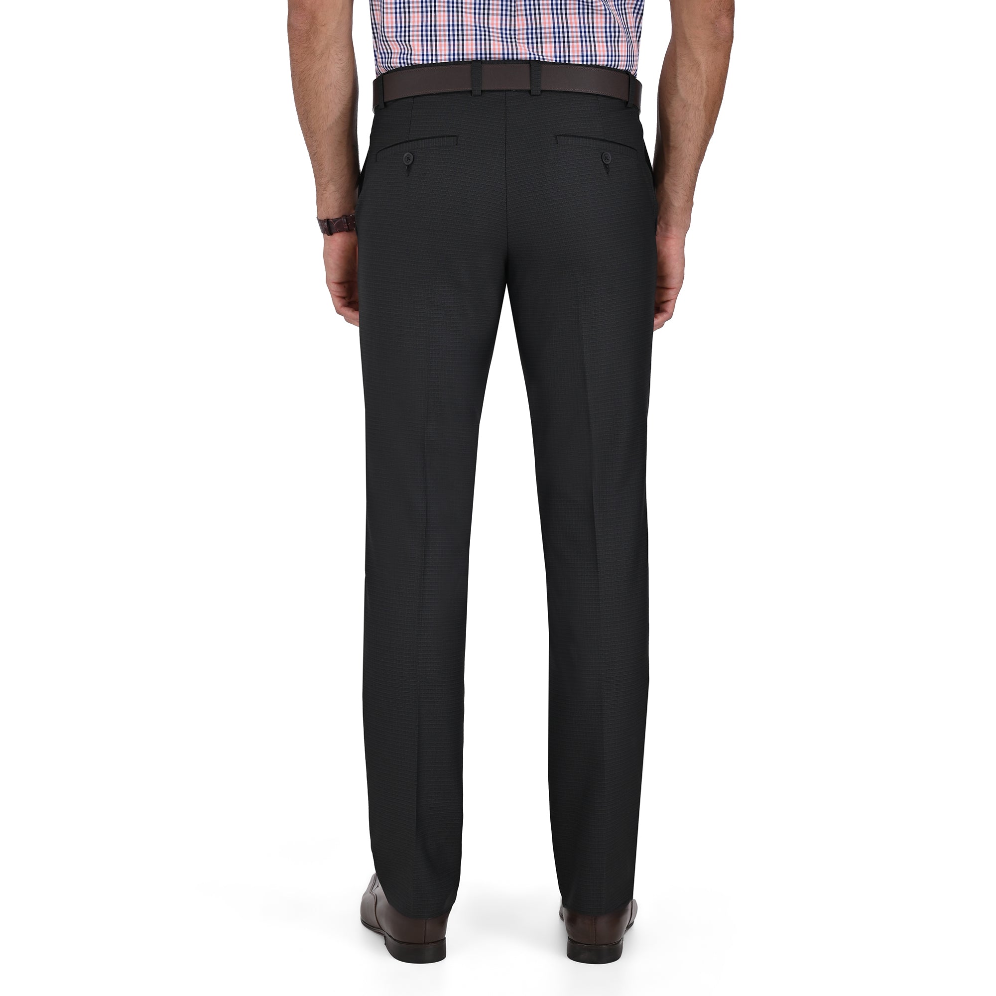 Pantalon de Vestir Yale 3464  Sin Pinzas Cintura Ajustable Negro