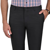 Pantalon de Vestir Yale 3464  Sin Pinzas Cintura Ajustable Negro