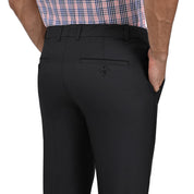 Pantalon de Vestir Yale 3464  Sin Pinzas Cintura Ajustable Negro