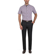 Pantalon de Vestir Yale 3464  Sin Pinzas Cintura Ajustable Negro