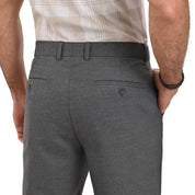 Pantalon de Vestir Yale 3772  Slim Fit Sin Pinzas Cintura Ajustable Gris