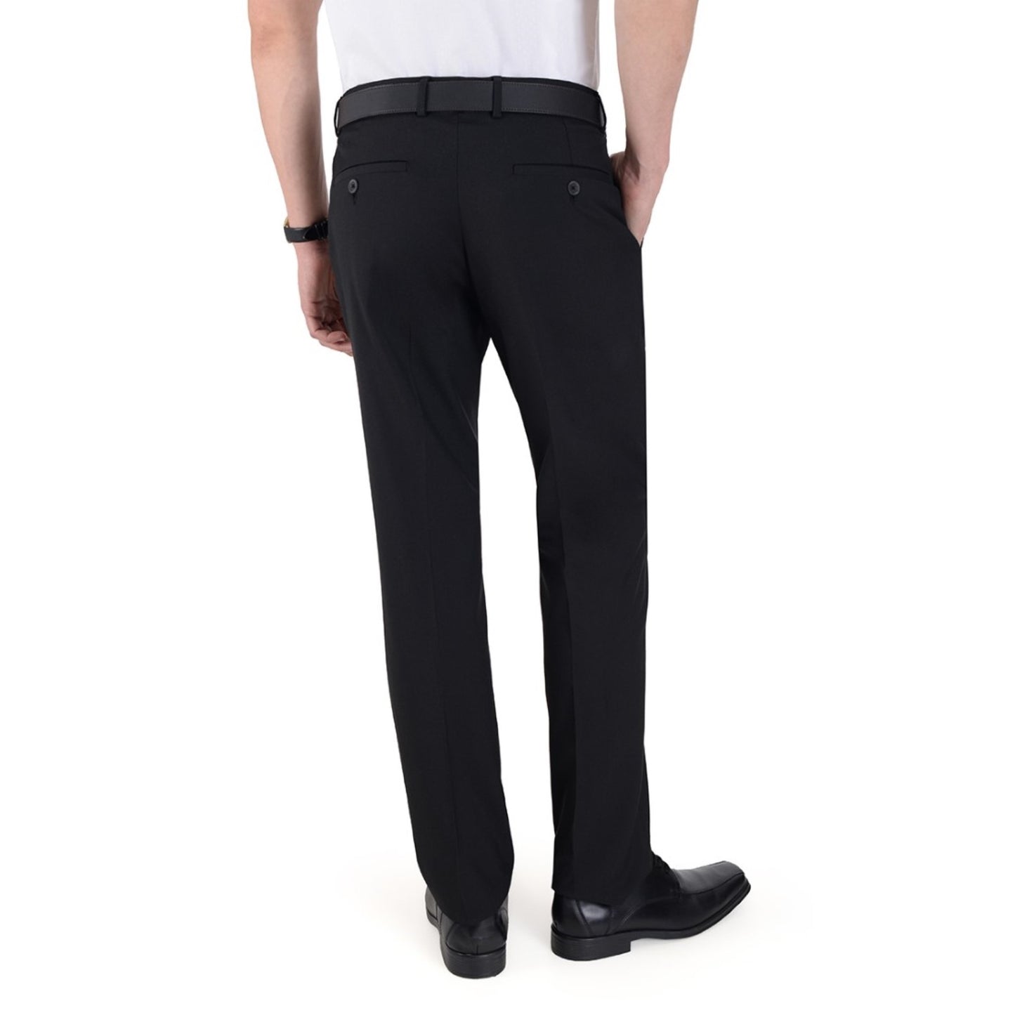 Pantalón Vestir Yale Collection Sin Pinzas Cintura Ajustable Regular Fit 0342