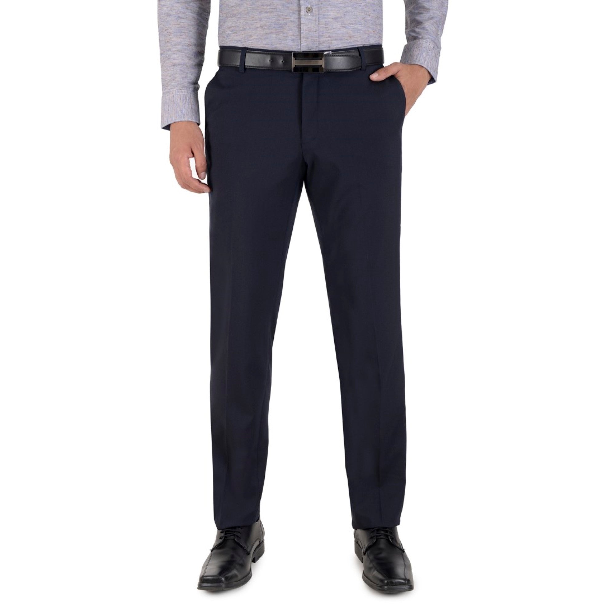 Pantalón de Vestir Yale Collection Sin Pinzas Slim Fit 0342