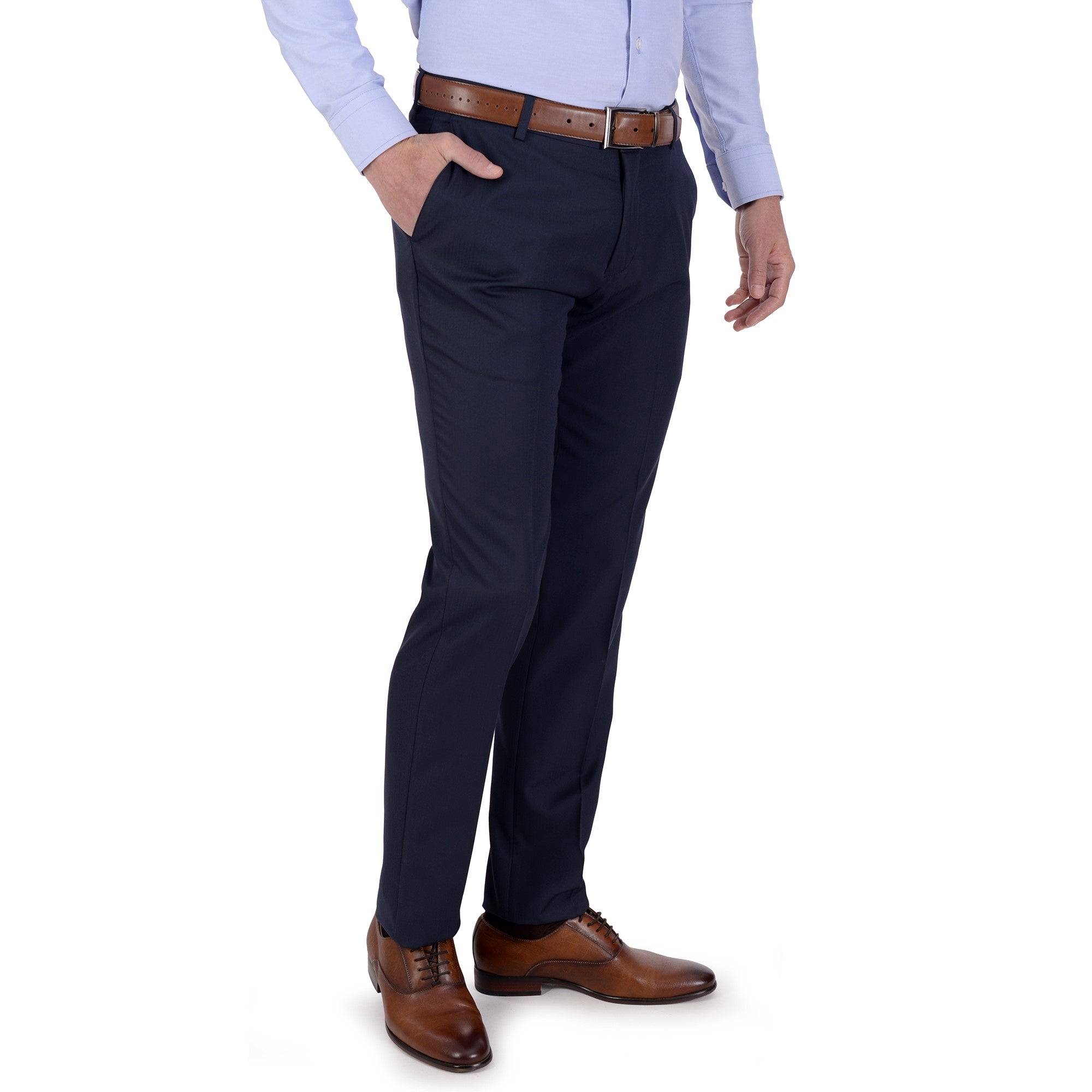 Pantalón de Vestir Yale Slim Fit Sin Pinzas 0422
