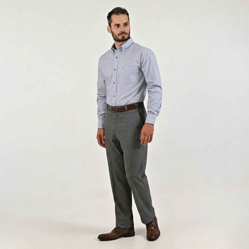 Pantalón de vestir Yale Slim Fit  7397 Gris