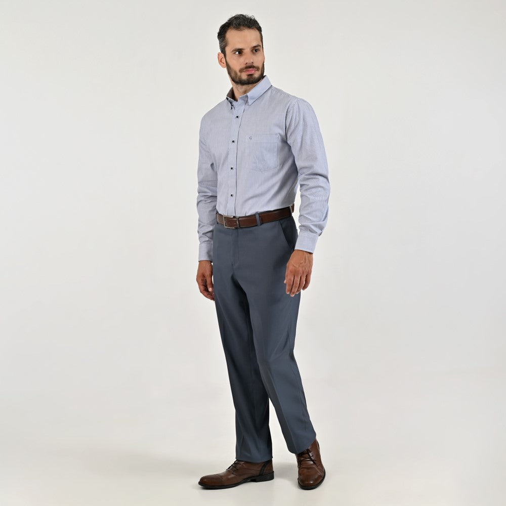 Pantalón de vestir Yale Slim Fit  7397 Azul Rey
