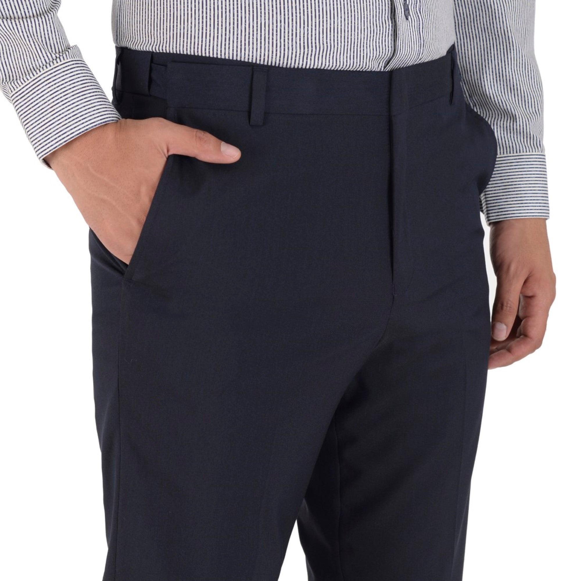 Pantalón de Vestir Yale Sin Pinzas Cintura Ajustable Regular Fit 0342