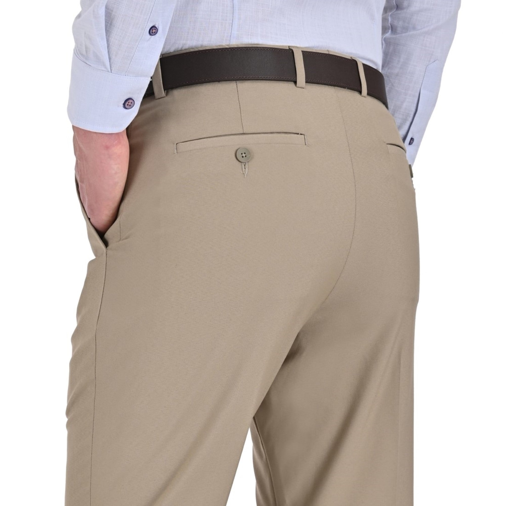 Pantalón de Vestir Yale Sin Pinzas Cintura Ajustable Regular Fit 0342