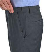 Pantalon de Vestir Yale 0414  Regular Sin Pinzas Cintura Ajustable Gris Oxford