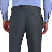 Pantalon de Vestir Yale 0414  Regular Sin Pinzas Cintura Ajustable Gris Oxford